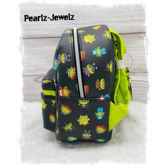 Loungefly Disney Pixar Toy Story Remix Alien Costume Allover Print Mini Backpack